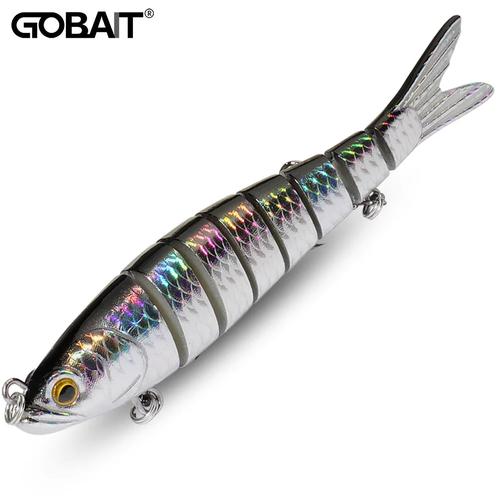 GOBAIT Swimbait 11g 16g 27g Multi Joint Lure Slow Sinking Bionic Swimming Pesca Bass Treble Hook Carp Fishing Tackle Hard Bait - Duke's Fishing Supply
