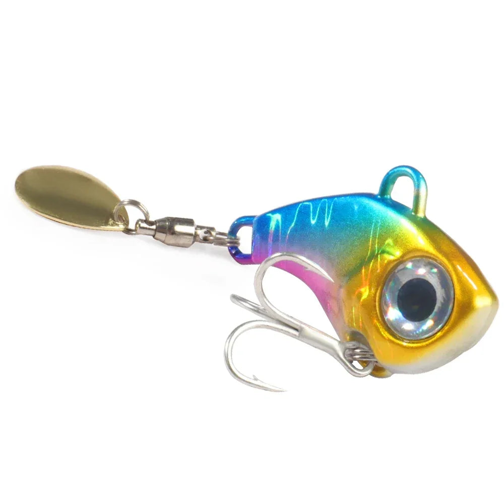 GOBAIT Spinner Bait 10g 20g 30g VIB Spoon Metal Jig Fishing Vibration Tackle Blade Pesca Rotating Spinning Lure Gear Spinnerbait - Duke's Fishing Supply