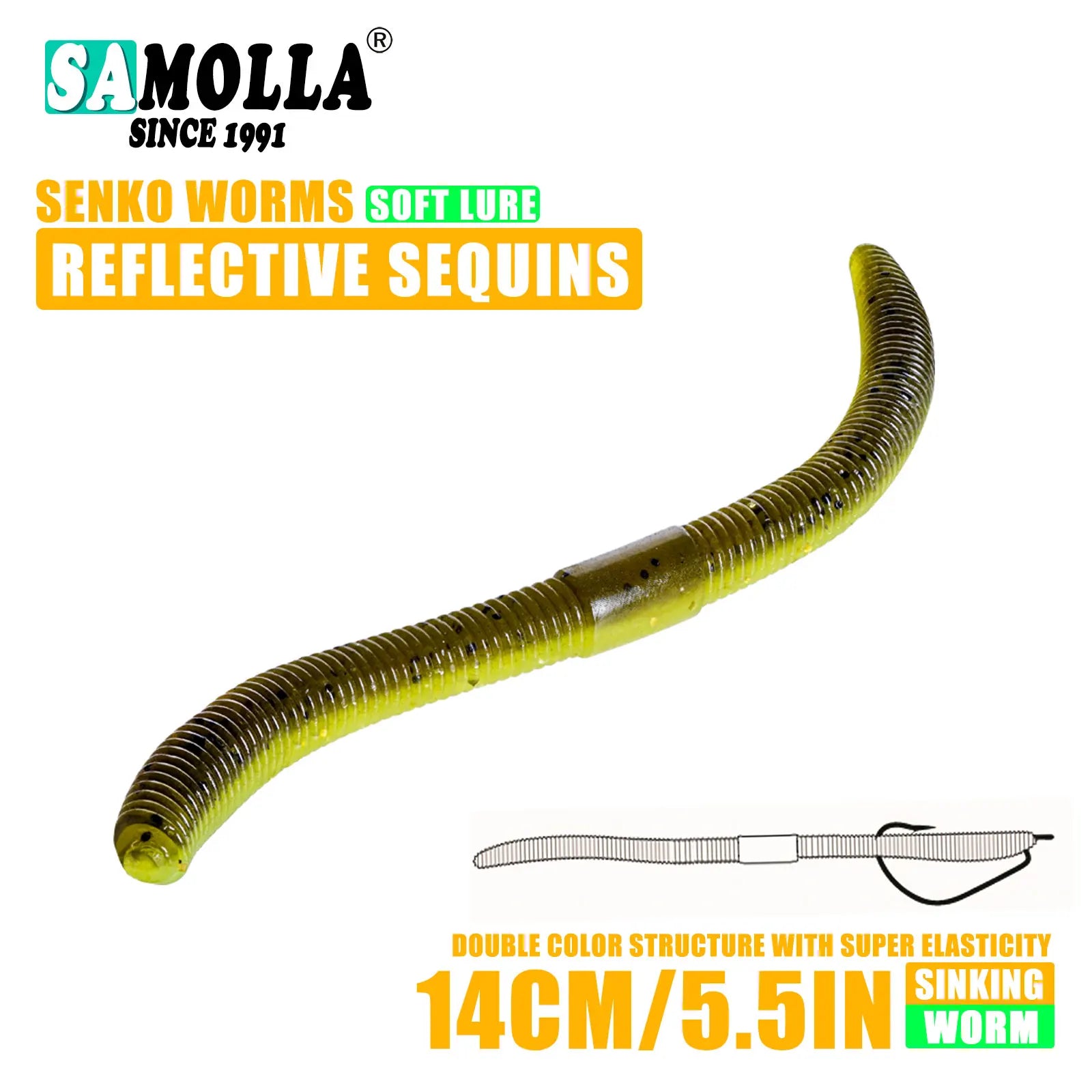 Senko Soft Plastic Worm (4.0"/5.5") - Duke's Fishing Supply