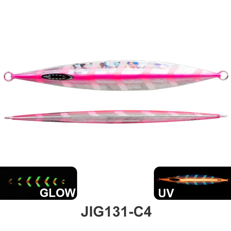 1pcs Vertical Speed Jigs120g150g200g250g300gSea Biomimetic Fish Iron PlateBait WobblerFishing Lure Artificial Ocean Boat Fishing - Duke's Fishing Supply