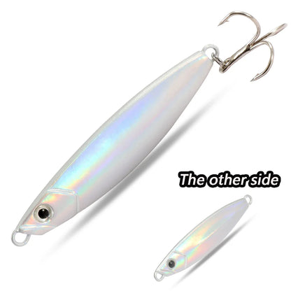 Metal Jig Fishing Lure 20g Shore Cast Hook Swimbait Artificial Bait Laser Cover Pesca Sea Pike Bass Accessories Spinning Tackle - Duke's Fishing Supply