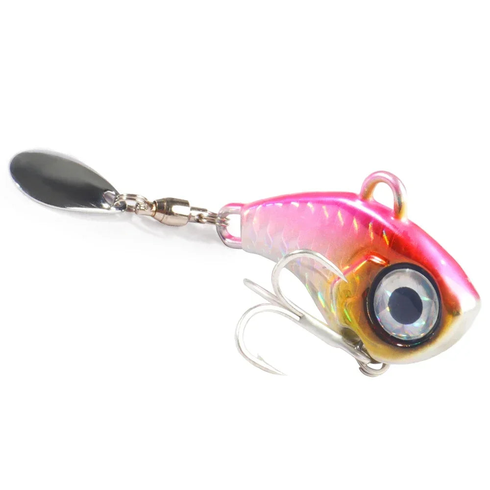 GOBAIT Spinner Bait 10g 20g 30g VIB Spoon Metal Jig Fishing Vibration Tackle Blade Pesca Rotating Spinning Lure Gear Spinnerbait - Duke's Fishing Supply