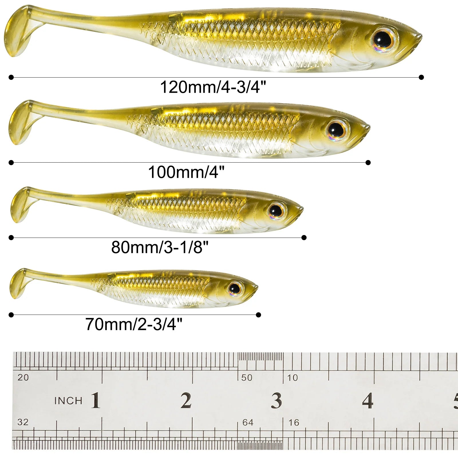 Paddle Tail Shad Swimbait (Various Sizes) - Duke's Fishing Supply