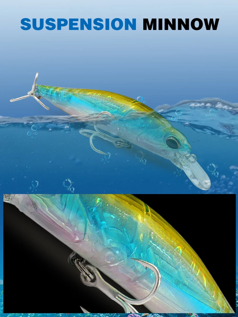 Fishing Lure Kit Floating 8.5g Bait Sinking Minnow 5g Wobbler Swimbait Carp Fishing Tackle Rattle Cranbait Set Pesca Jerkbait - Duke's Fishing Supply