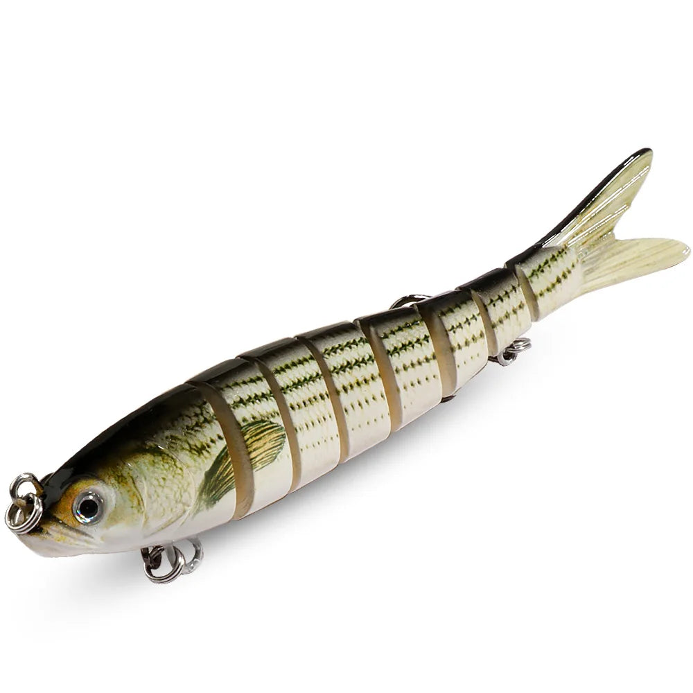 GOBAIT Swimbait 11g 16g 27g Multi Joint Lure Slow Sinking Bionic Swimming Pesca Bass Treble Hook Carp Fishing Tackle Hard Bait - Duke's Fishing Supply