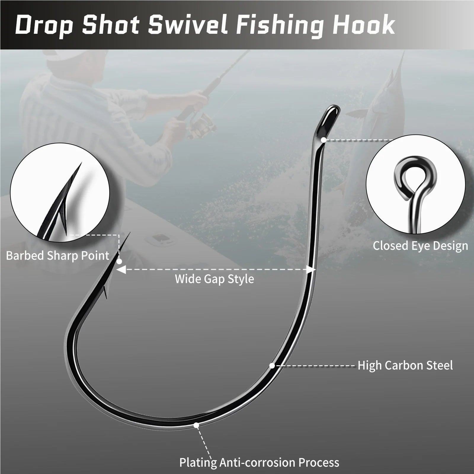 Drop Shot & Wacky Rig Hooks (50–200 Pack) - Duke's Fishing Supply