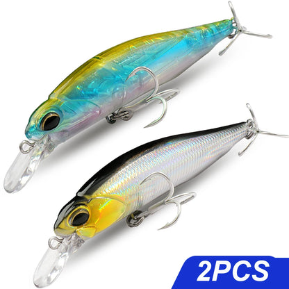 Fishing Lure Kit Floating 8.5g Bait Sinking Minnow 5g Wobbler Swimbait Carp Fishing Tackle Rattle Cranbait Set Pesca Jerkbait - Duke's Fishing Supply