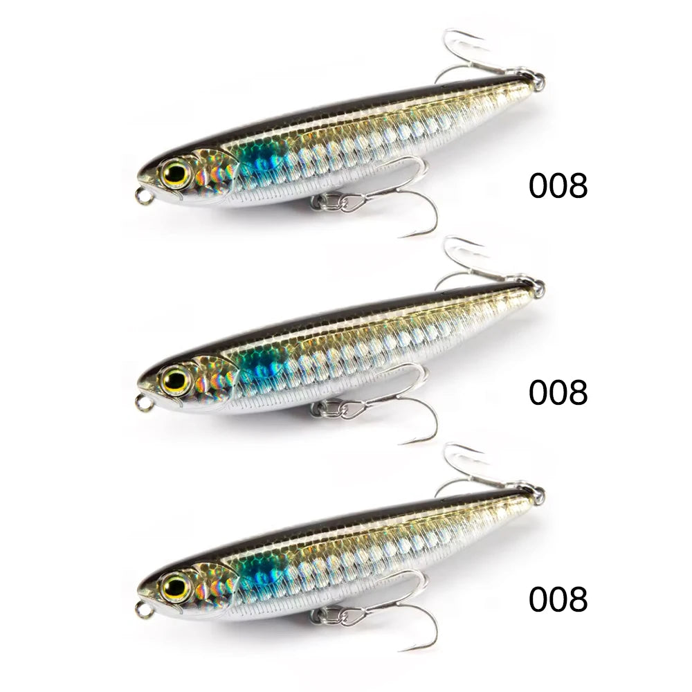 Hunthouse Pencil Fishing Lure Walk The Dog Top Water Artificial Bait Fishing Tackle For Pike Bass Bestselling Color Combos LW536 - Duke's Fishing Supply