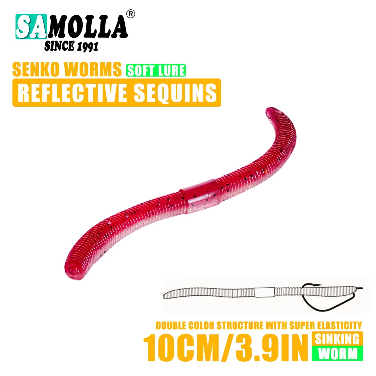 Senko Soft Plastic Worm (4.0"/5.5") - Duke's Fishing Supply