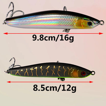 Sinking Pencil Bait 16g 9.8cm 12g 8.5cm Wobbler Weight Transfer System Popper Pesca Swimbait Cast Minnow Tackle Fishing Lure - Duke's Fishing Supply