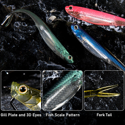 Soft Plastic Fluke (Various Sizes) - Duke's Fishing Supply