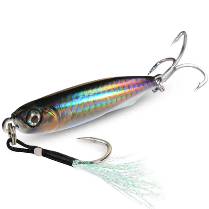 GOBAIT Metal Jig Lure 10g 20 30g 40g Spinner Spoon 3D Eye Color Spinning Fishing Tackle Popper Gear Hook Swimbait Pesca Bait - Duke's Fishing Supply