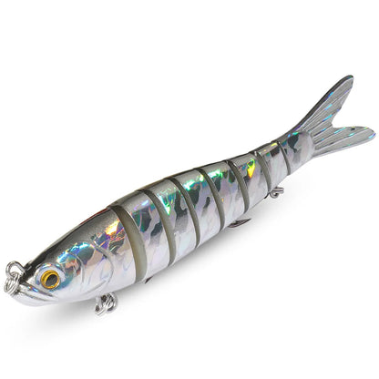 GOBAIT Swimbait 11g 16g 27g Multi Joint Lure Slow Sinking Bionic Swimming Pesca Bass Treble Hook Carp Fishing Tackle Hard Bait - Duke's Fishing Supply