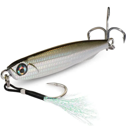 GOBAIT Metal Jig Lure 10g 20 30g 40g Spinner Spoon 3D Eye Color Spinning Fishing Tackle Popper Gear Hook Swimbait Pesca Bait - Duke's Fishing Supply