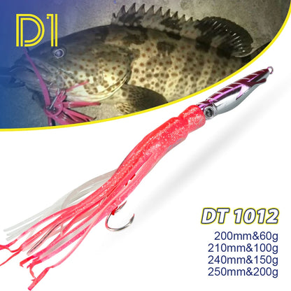 Skirted Squid Jig (100-200g) - Duke's Fishing Supply
