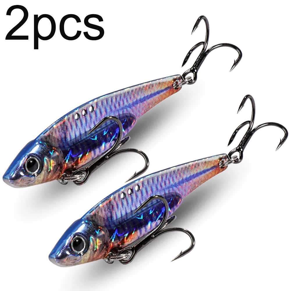 Spinner Spoon Metal Jig Bait 7.5g 10g 16g 20g VIB Sinking Blade Spinning Treble Hook Spinnerbait Pesca Tackle Sea Fishing Lure - Duke's Fishing Supply