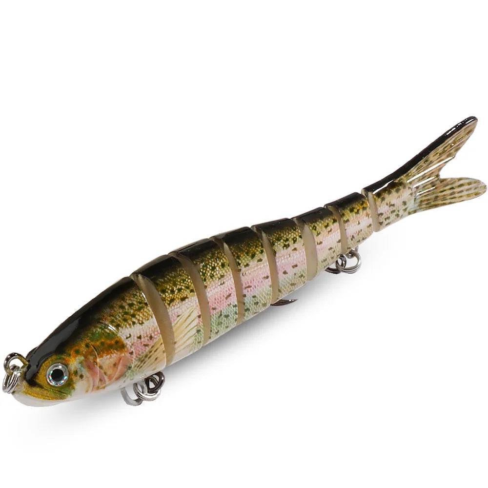 GOBAIT Swimbait 11g 16g 27g Multi Joint Lure Slow Sinking Bionic Swimming Pesca Bass Treble Hook Carp Fishing Tackle Hard Bait - Duke's Fishing Supply