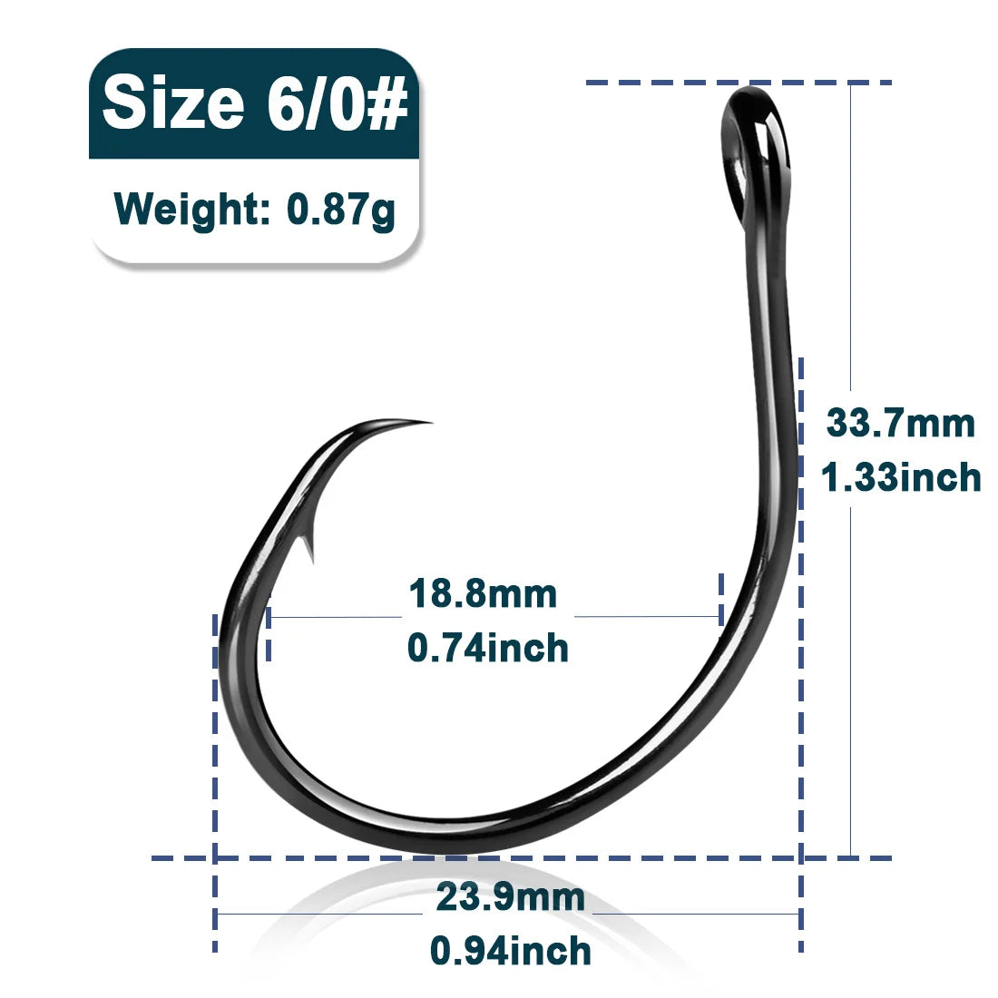 Inline Circle Hook (Various Sizes) - Duke's Fishing Supply