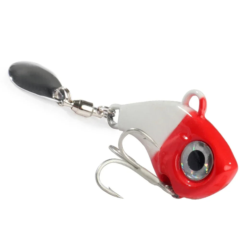 GOBAIT Spinner Bait 10g 20g 30g VIB Spoon Metal Jig Fishing Vibration Tackle Blade Pesca Rotating Spinning Lure Gear Spinnerbait - Duke's Fishing Supply