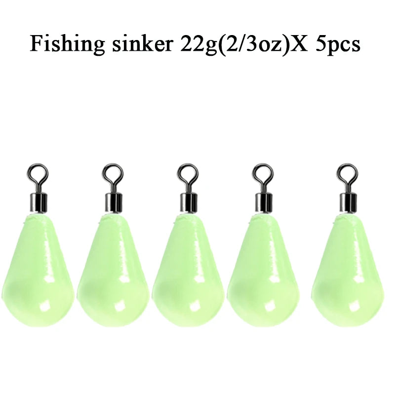 Glow-in-the-Dark Dropshot Sinker - Duke's Fishing Supply