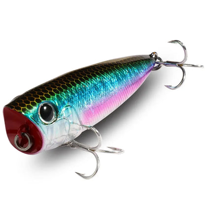 Top Water Floating Popper 8g 6.5cm Lure Steel Ball Copper Ballast Balance System Swimbait Pesca Wobbler Minnow Tackle Crank Bait - Duke's Fishing Supply