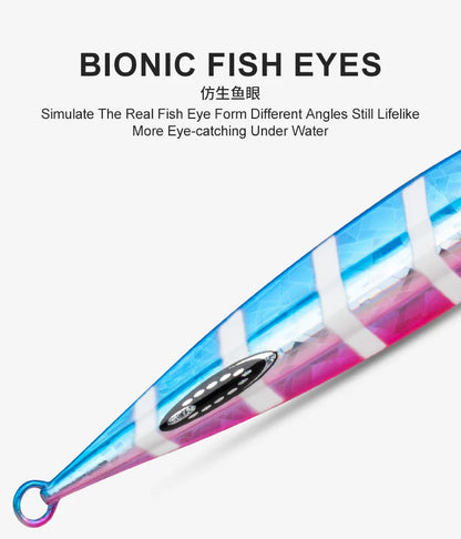 1pcs Vertical Speed Jigs120g150g200g250g300gSea Biomimetic Fish Iron PlateBait WobblerFishing Lure Artificial Ocean Boat Fishing - Duke's Fishing Supply