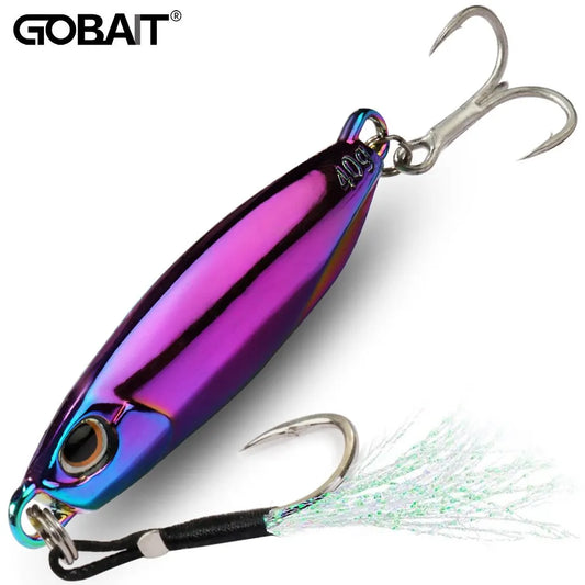 Metal Jig Fishing Lure 10g 20g 30g 40g Cast Swimbait Hook Wobbler Pike Spoon Carp Spinner Sea Tackle Kit Pesca Artificial Bait - Duke's Fishing Supply