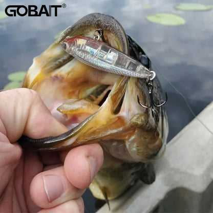 GOBAIT Floating Pencil Bait 17.5g 10cm Topwater Walk The Dog Fishing Lure 3D Swimbait Hook Popper Pesca Minnow Rattle Cranbait - Duke's Fishing Supply