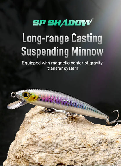KINGDOM SP Shadow Fishing Lures 6.5g 9g 14g 14.2g Suspending Minnow Wobbler Crank Baits Artificial Sea Bass Pike Fishing Tackle - Duke's Fishing Supply