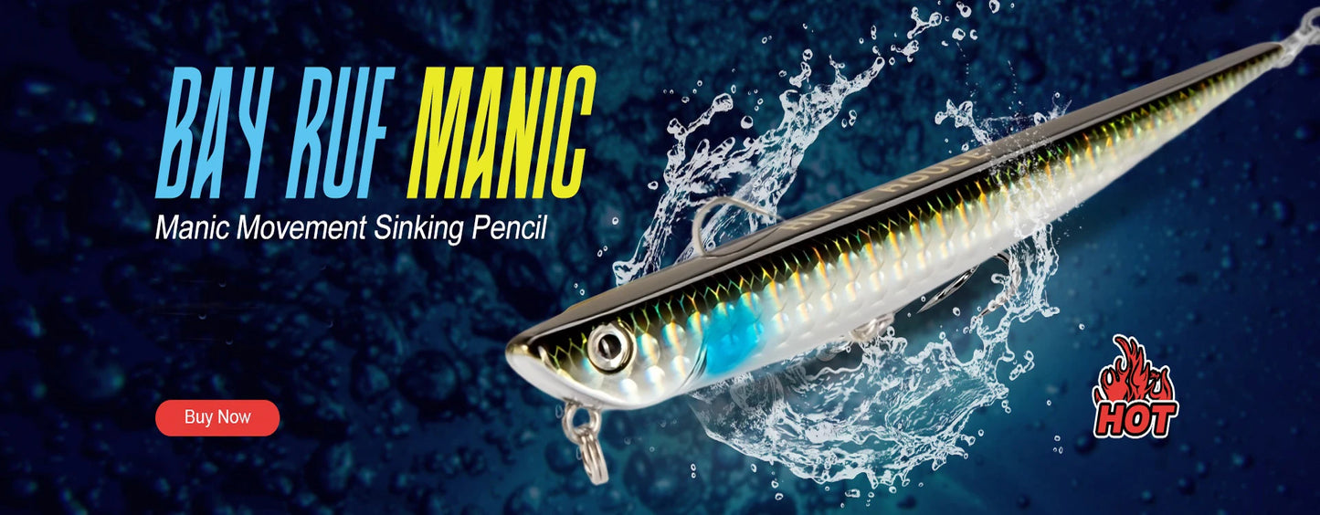 Hunthouse Don Belone Pencil Fishing Lure 225mm 23g/27g Floating/Sinking Long Casting Stickbaits For Leerfish Blue Fish LW506 - Duke's Fishing Supply