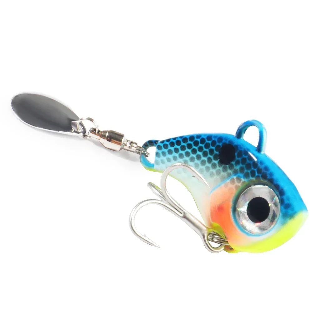 GOBAIT Spinner Bait 10g 20g 30g VIB Spoon Metal Jig Fishing Vibration Tackle Blade Pesca Rotating Spinning Lure Gear Spinnerbait - Duke's Fishing Supply