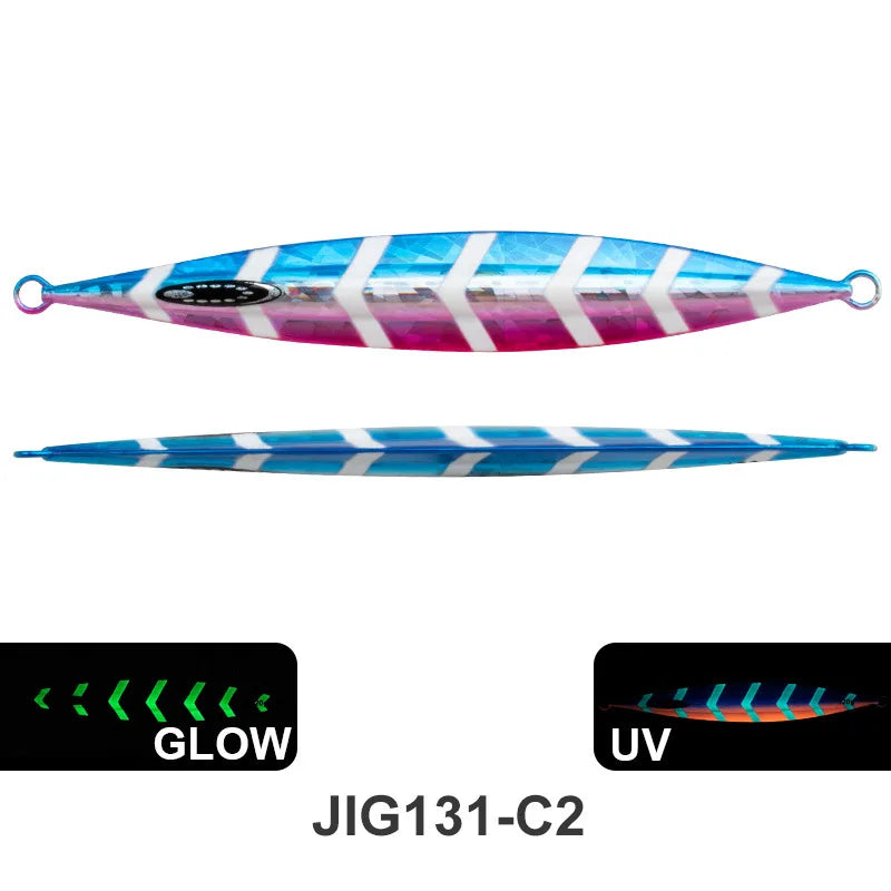 1pcs Vertical Speed Jigs120g150g200g250g300gSea Biomimetic Fish Iron PlateBait WobblerFishing Lure Artificial Ocean Boat Fishing - Duke's Fishing Supply