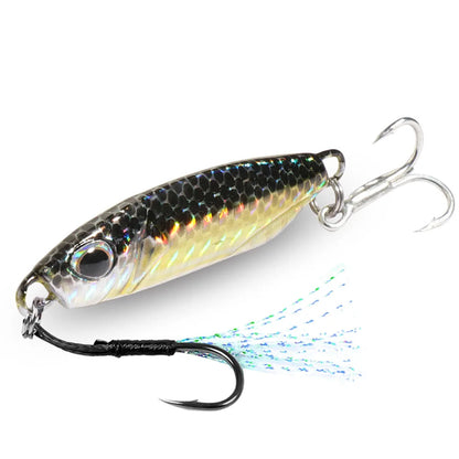 Metal Jig Fishing Lure 10g 20g 30g 40g Shore Casting Swimbait VIB Spoon Fishhook Spinner LAKE Ocean Tackle Pesca Artificial Bait - Duke's Fishing Supply