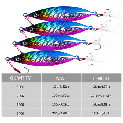 Slow Pitch Jig (3-Pack) - Duke's Fishing Supply