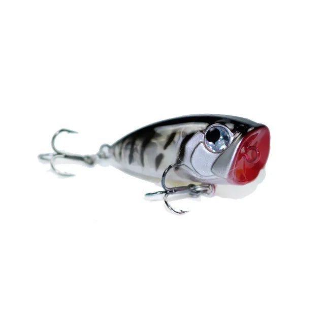 LETOYO 35mm 3.7g Micro Popper Fishing Lure Topwater Mini Artificial Hard Baits Wobblers For Stream Trout Bass Fishing Lures - Duke's Fishing Supply