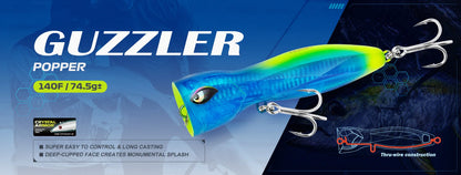 NOEBY Popper Fishing Lure 12cm 41g 15cm 85g 19cm 129g Popper Wobbler Artificial Hard Bait Big Game GT Tuna Sea Fishing Lure - Duke's Fishing Supply