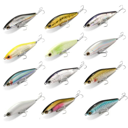 Sinking Pencil Lure 12.5g 24g Fishing Weight System Jerkbait Popper Hook Swimbait Pesca Tackle Cast Deep Minnow Silicone Bait - Duke's Fishing Supply