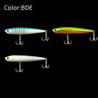 LETOYO 12g/19.5g Floating Popper Lure Long Throw Topwater Hard Pencil Baits Laser Coating Streamline Bass Fishing Lure - Duke's Fishing Supply