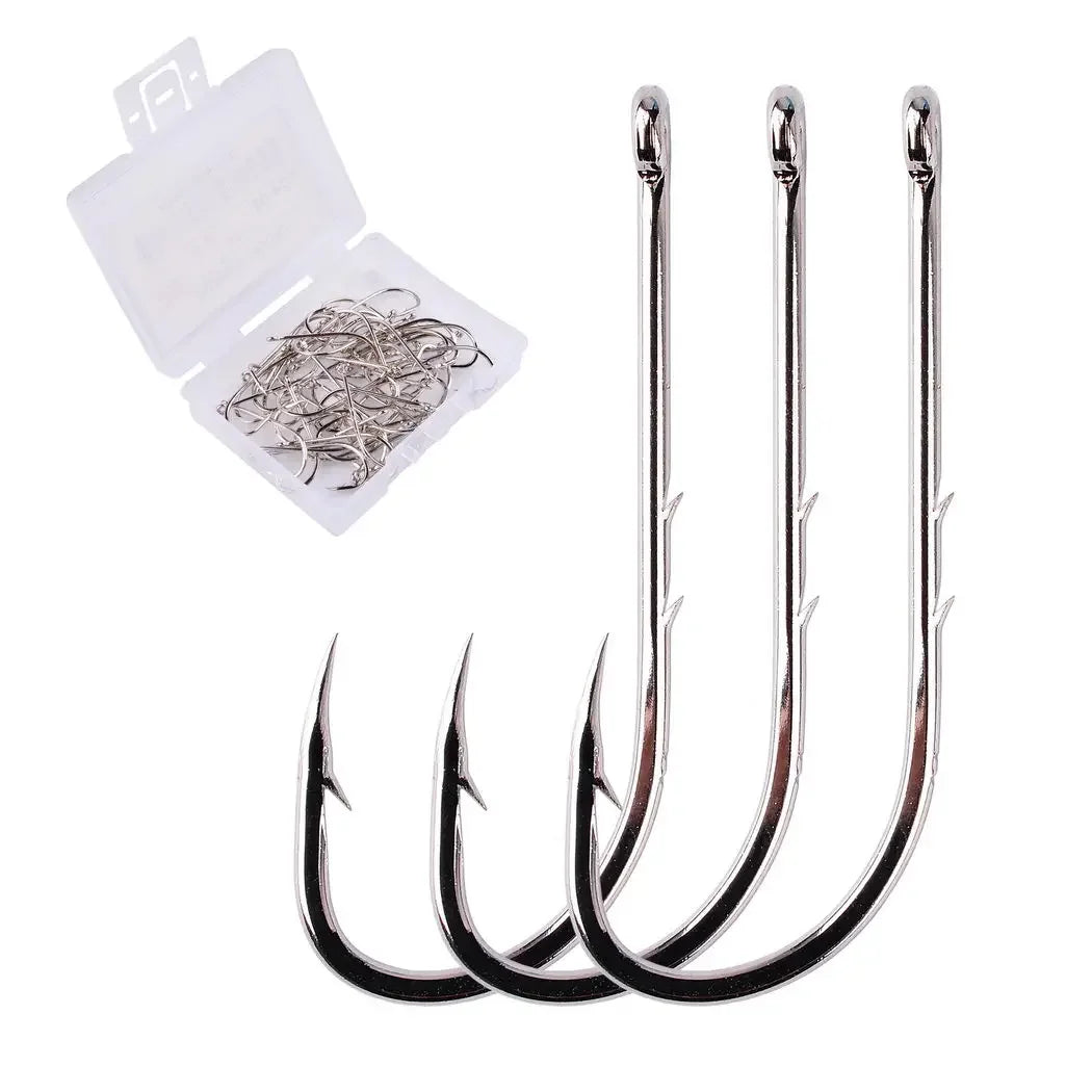 Barbed Long Shank Hooks (50/pk) - Duke's Fishing Supply