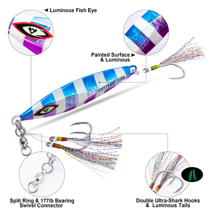 Slow Pitch Jig (Glow in the Dark) - Duke's Fishing Supply