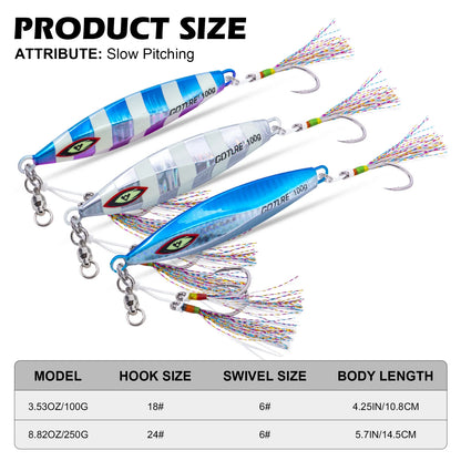 Slow Pitch Jig (Glow in the Dark) - Duke's Fishing Supply