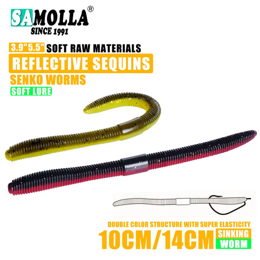 Senko Soft Plastic Worm (4.0"/5.5") - Duke's Fishing Supply