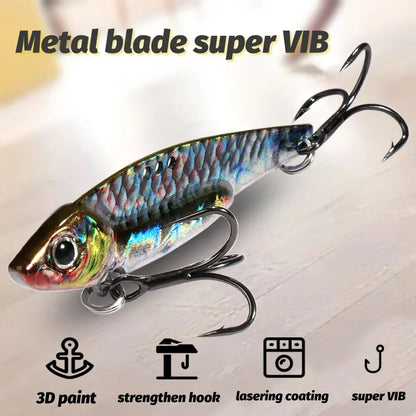 Spinner Spoon Metal Jig Bait 7.5g 10g 16g 20g VIB Sinking Blade Spinning Treble Hook Spinnerbait Pesca Tackle Sea Fishing Lure - Duke's Fishing Supply