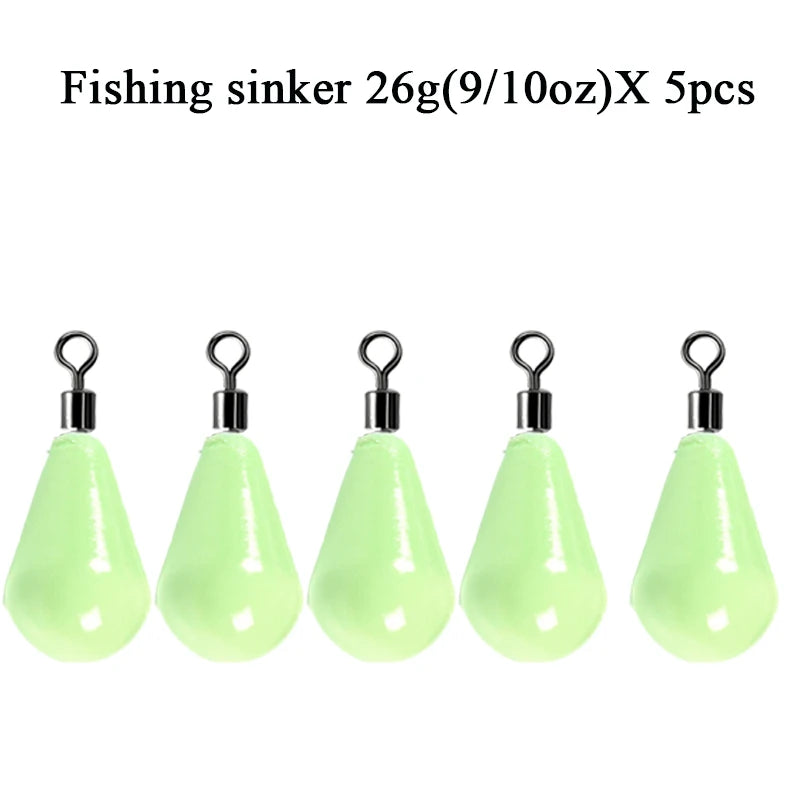 Glow-in-the-Dark Dropshot Sinker - Duke's Fishing Supply