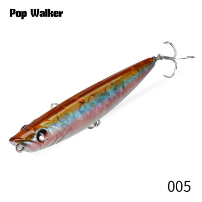 Hunthouse WTD Hard Pencil Fishing Lure Topwater Popper 90m/11.6g Stick Bait Wobblers Fishing Tackle For Seabass Pike LW547 - Duke's Fishing Supply