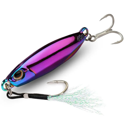 Metal Jig Fishing Lure 10g 20g 30g 40g Cast Swimbait Hook Wobbler Pike Spoon Carp Spinner Sea Tackle Kit Pesca Artificial Bait - Duke's Fishing Supply