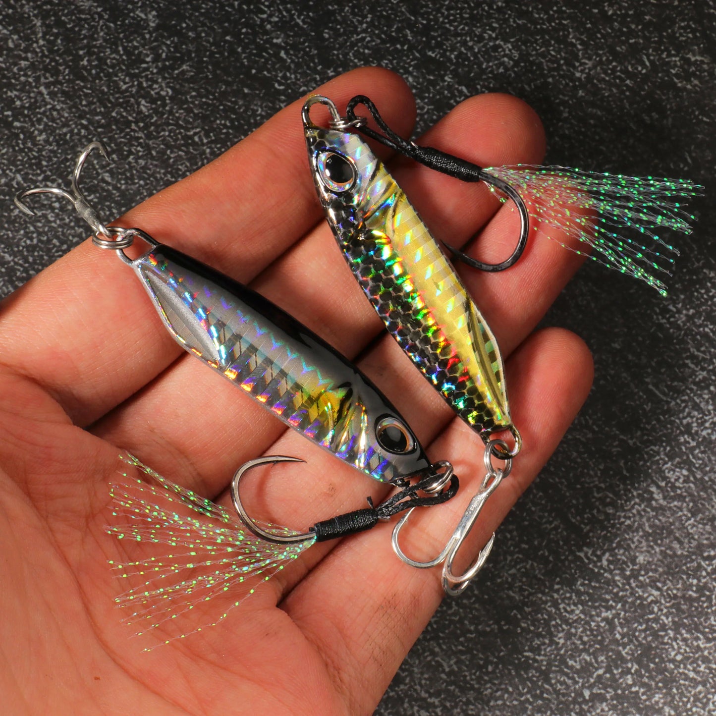 Metal Jig Fishing Lure 10g 20g 30g 40g Shore Casting Swimbait VIB Spoon Fishhook Spinner LAKE Ocean Tackle Pesca Artificial Bait - Duke's Fishing Supply