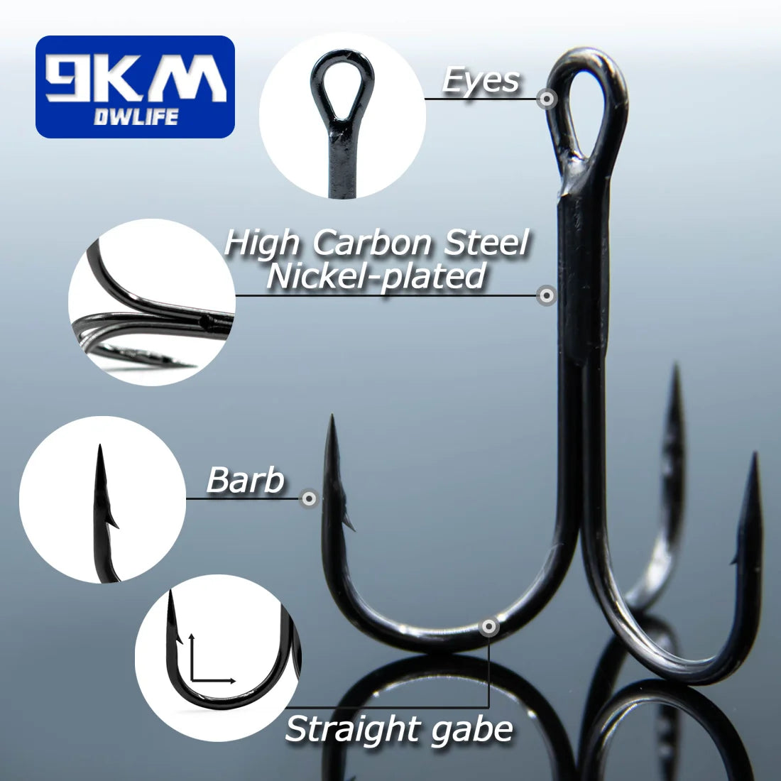 High Carbon Steel Treble Hook - Duke's Fishing Supply