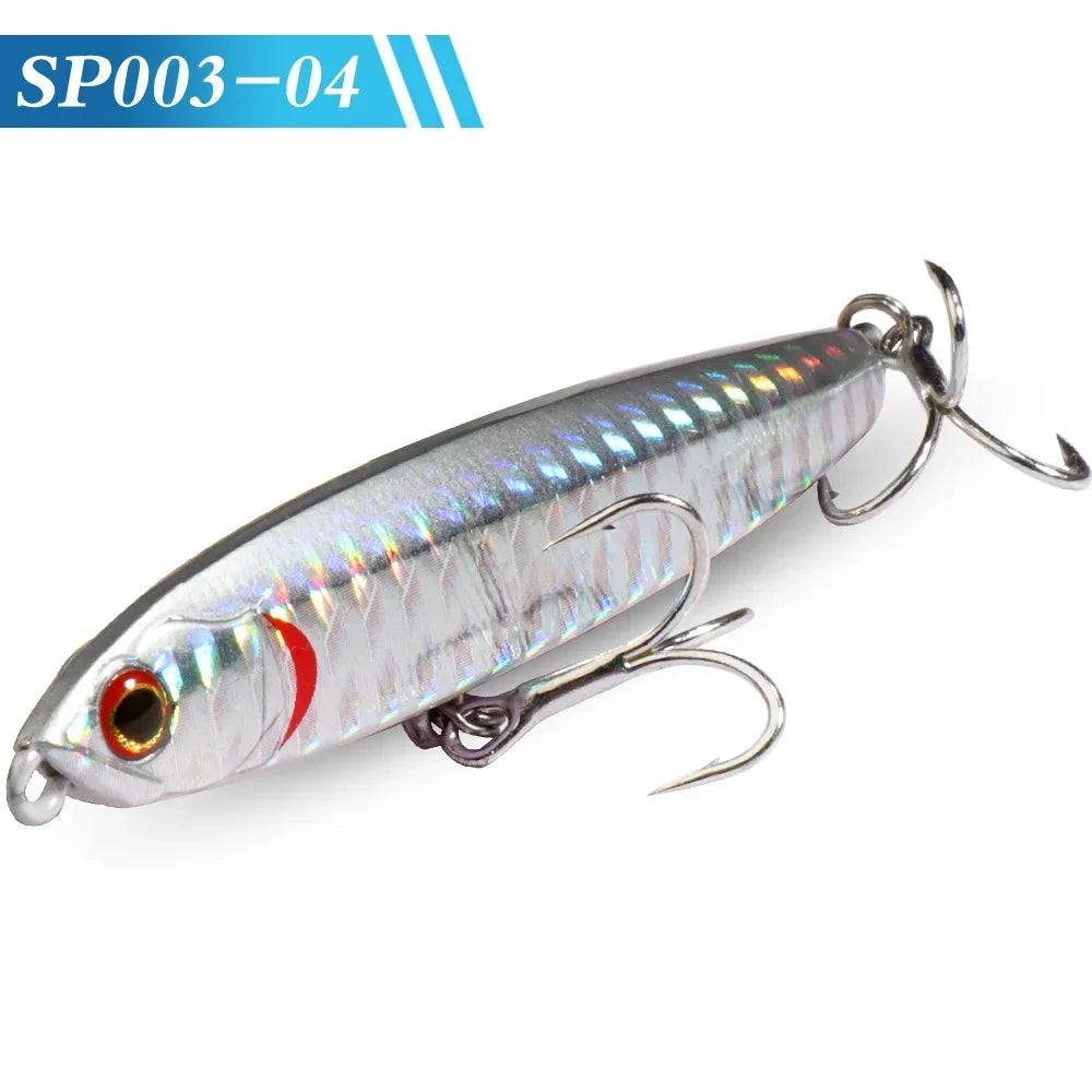 GOBAIT Sinking Pencil Bait 10g 14g 18g 24g Minnow 8cm 10cm Fishing Hook Metal Jig Wobbler Plopper Casting Gear Popper Pesca Lure - Duke's Fishing Supply