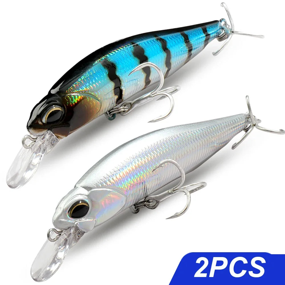 Fishing Lure Kit Floating 8.5g Bait Sinking Minnow 5g Wobbler Swimbait Carp Fishing Tackle Rattle Cranbait Set Pesca Jerkbait - Duke's Fishing Supply